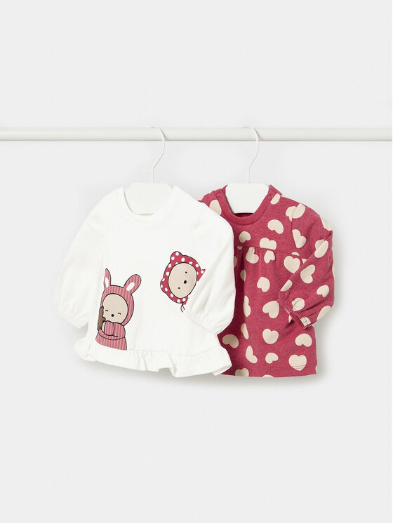 Mayoral Комплект 2 блузи 2.002 Червен Regular Fit за Момичета цена