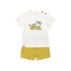Mayoral Комплект тишърт и панталонки 1653 Жълт Regular Fit цвят на ниска цена