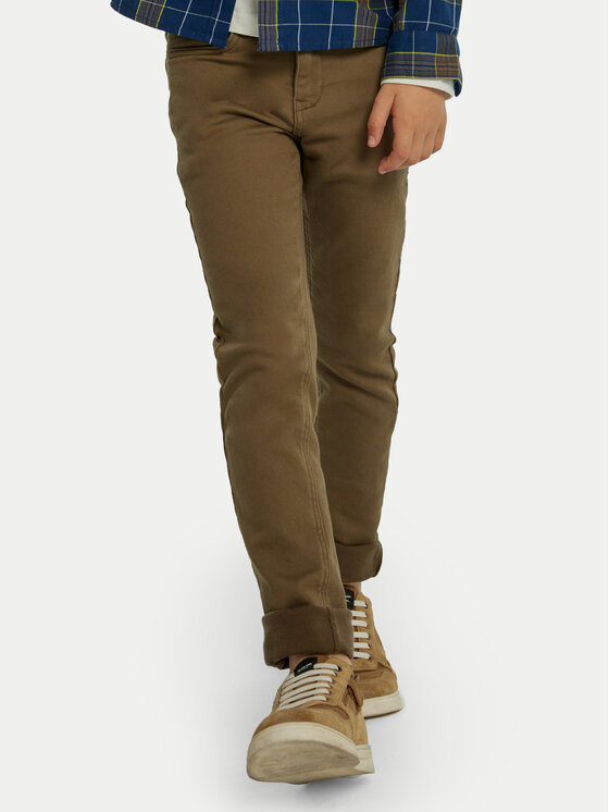 Mayoral Текстилни панталони 7531 Кафяв Regular Fit за Момчета цена