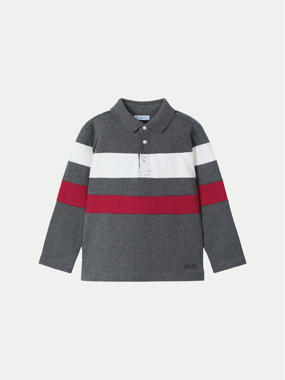 Mayoral Тениска с яка и копчета 4103 Сив Regular Fit за Момчета цена