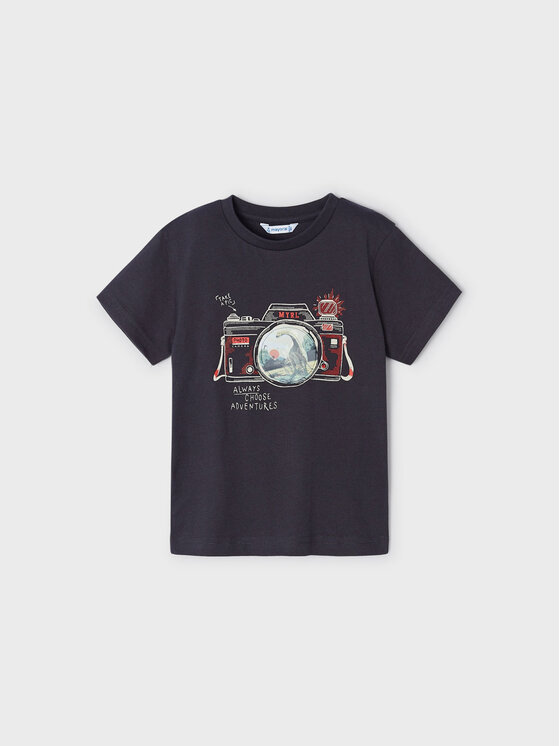 Mayoral Тишърт 3003 Черен Regular Fit за Момчета цена