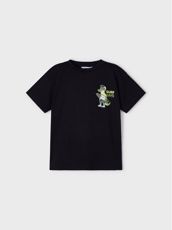 Mayoral Тишърт 3015 Черен Regular Fit за Момчета цена