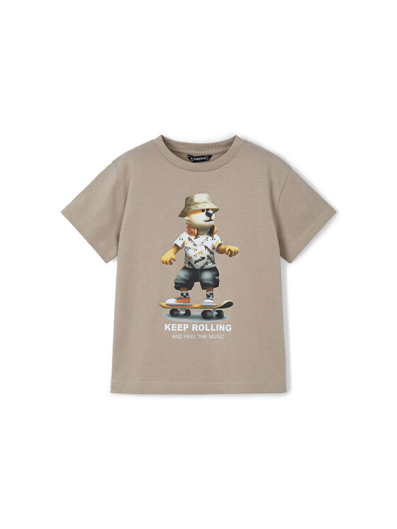 Mayoral Тишърт 3041 Бежов Regular Fit за Момчета цена