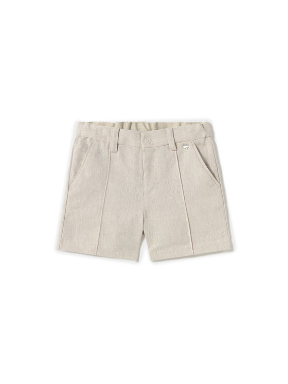 Mayoral Шорти от плат 1240 Бежов Regular Fit за Момчета цена