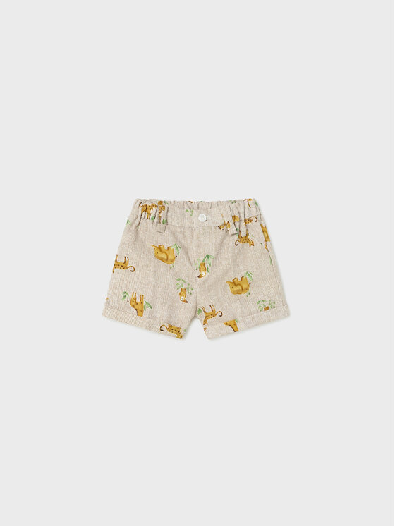 Mayoral Шорти от плат 1257 Кафяв Regular Fit за Момчета цена