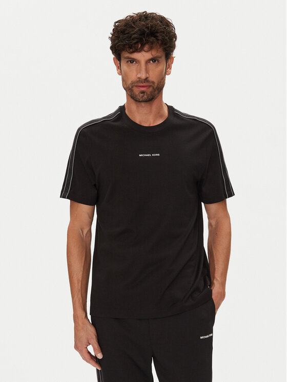 Michael Kors Тишърт CT4524E1V2 Черен Regular Fit за Мъже цена