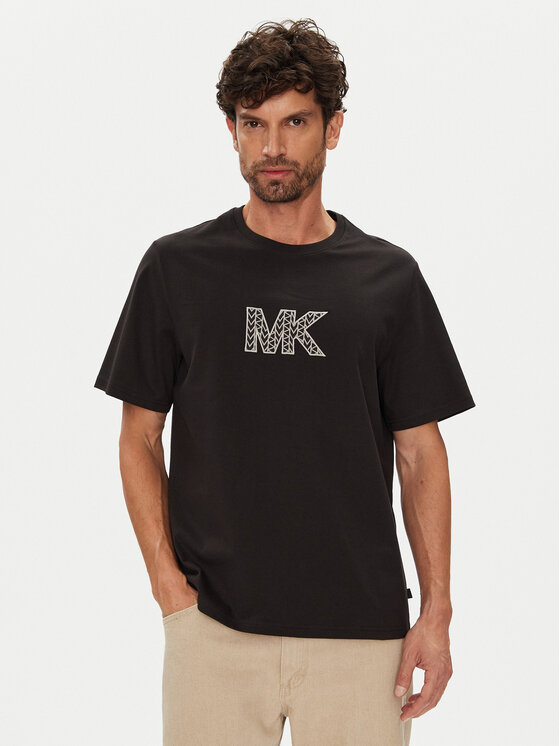 Michael Kors Тишърт CT552LN1V2 Черен Regular Fit за Мъже цена