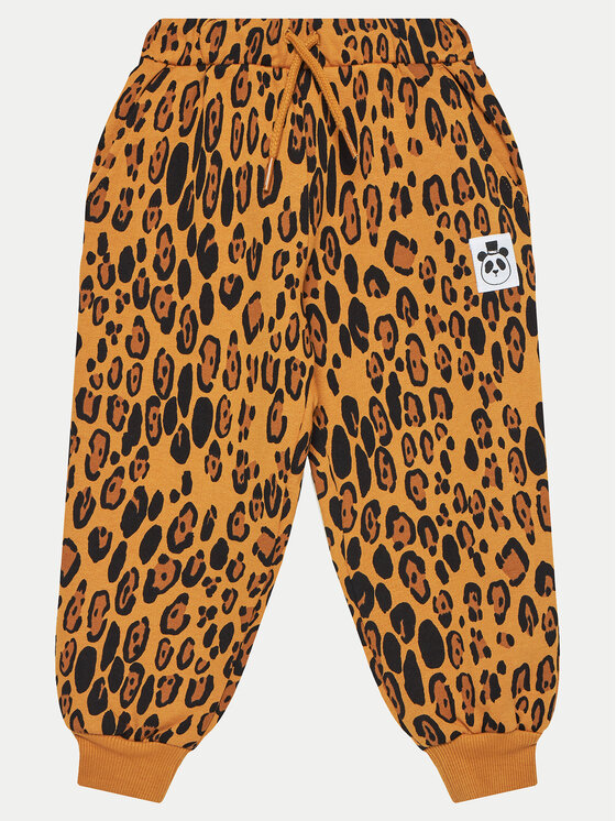 Mini Rodini Долнище анцуг Basic Leopard 1000014313 Кафяв Regular Fit за Момичета цена