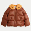 Mini Rodini Пухено яке 2471013316 Кафяв Regular Fit за Бебета цена
