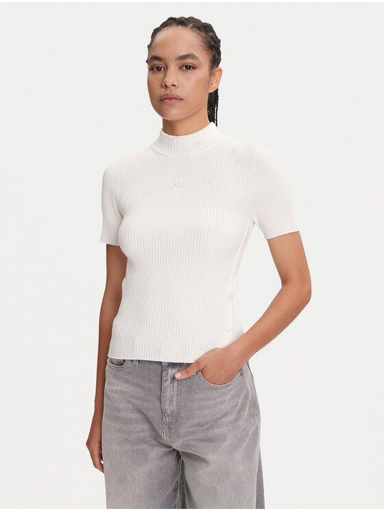Miss Sixty Поло 6S1RJ37100 Бял Slim Fit за Жени цена