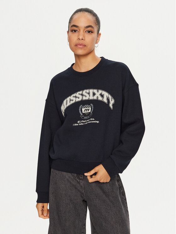 Miss Sixty Суитшърт 6L3TJ5420000 Тъмносин Regular Fit за Жени цена