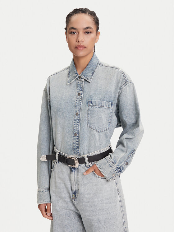 Miss Sixty дънкова риза 6S1XJ49500 Син Loose Fit за Жени цена