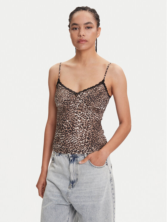 Miss Sixty топ 6S1SJ54300 Кафяв Slim Fit за Жени цена