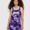 Mitchell & Ness Ежедневна рокля TDRSLF19018 Виолетов Regular Fit за Жени цена