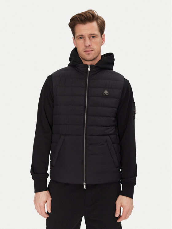 Moose Knuckles Елек Mentana M15MV456 Черен Regular Fit за Мъже цена