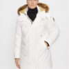 Moose Knuckles Пухено яке Stag Lake Parka Екрю Regular Fit за Мъже цена