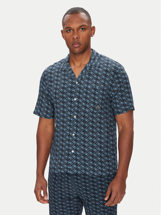 Moose Knuckles Риза The Bay M15MT709H Тъмносин Regular Fit за Мъже цена