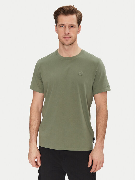 Moose Knuckles Тишърт Duluth M15MT759 Зелен Regular Fit за Мъже цена