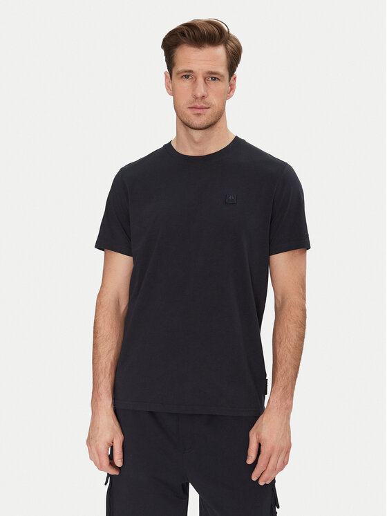Moose Knuckles Тишърт Duluth M15MT759 Тъмносин Regular Fit за Мъже цена
