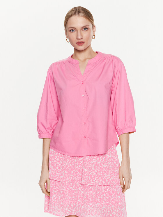 Moss Copenhagen Риза 17532 Розов Basic Fit за Жени цена