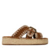 Mou Еспадрили Jute sandal MU.SW641003A Кафяв цвят на ниска цена