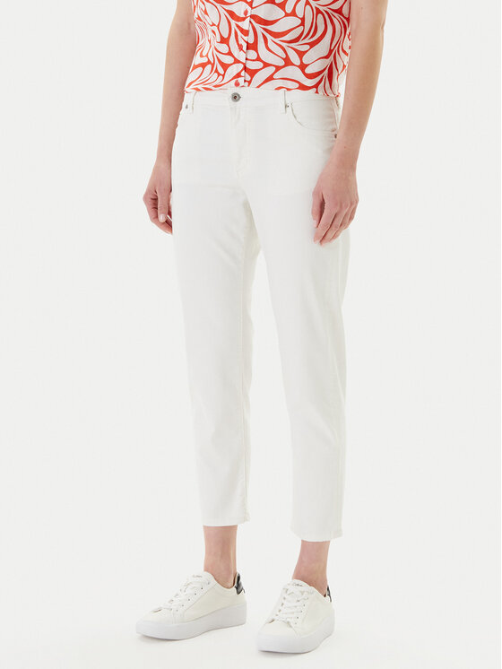 Mustang Дънки Crosby 1016544 Бял Slim Fit за Жени цена