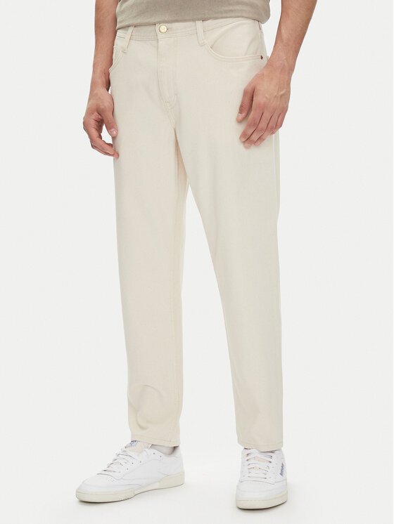 Mustang Дънки Denver 1016435 Екрю Tapered Fit за Мъже цена