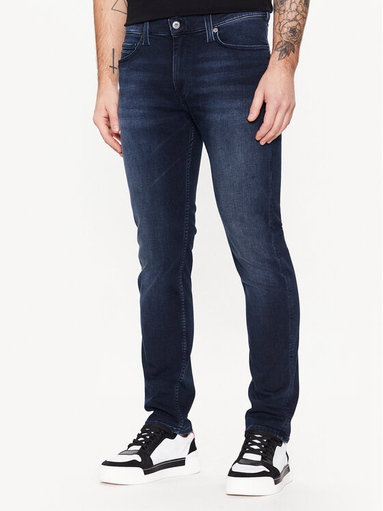 Mustang Дънки Vegas 1008948 Тъмносин Slim Fit за Мъже цена