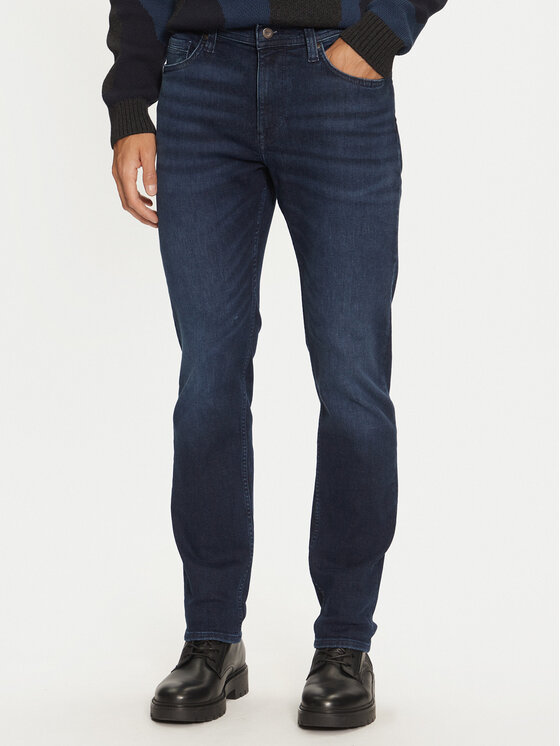 Mustang Дънки Vegas 1015495 Тъмносин Slim Fit за Мъже цена