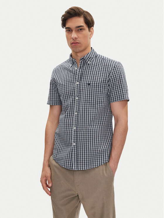 Mustang Риза Gilroy 1016463 Син Slim Fit за Мъже цена