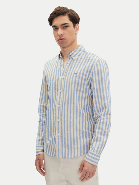 Mustang Риза Rawlins 1016249 Светлосиньо Slim Fit за Мъже цена