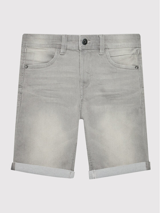 NAME IT Дънкови шорти 13150022 Сив Slim Fit за Момичета цена