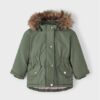 NAME IT Зимно яке 13216492 Зелен Regular Fit за Момичета цена