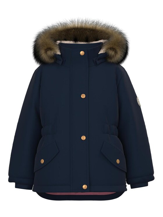 NAME IT Зимно яке 13216492 Тъмносин Regular Fit за Момичета цена
