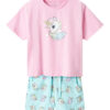 NAME IT Комплект тишърт и панталонки Zosanna 13239682 Светлосиньо Regular Fit за Момичета цена