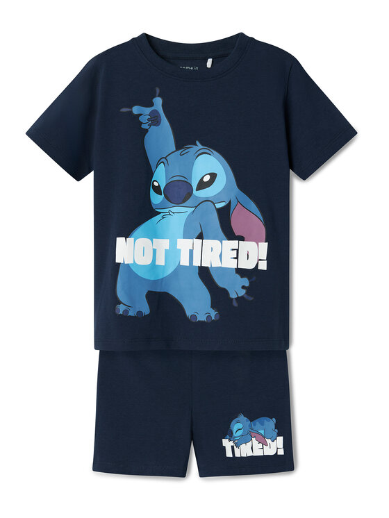 NAME IT Пижама Stitch 13243004 Тъмносин Regular Fit за Момчета цена