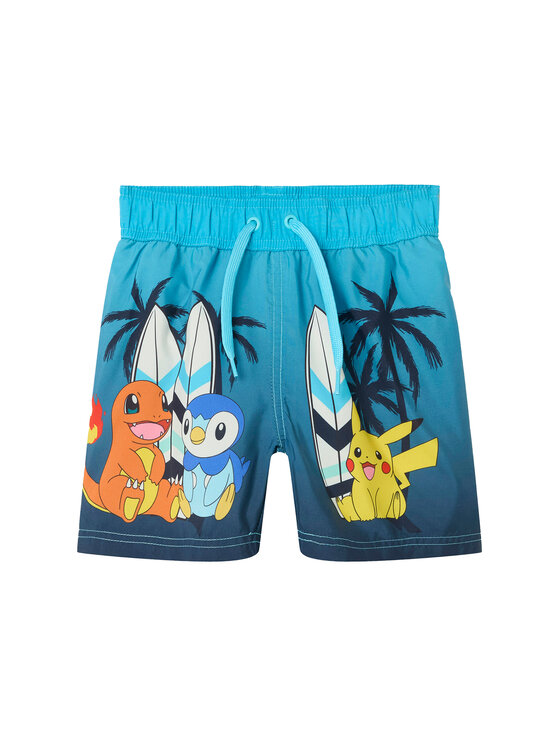 NAME IT Плувни шорти Ccoy Pokemon 13239656 Син Regular Fit за Момчета цена