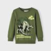 NAME IT Суитшърт 13219775 Зелен Standard Fit за Момчета цена