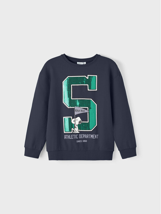 NAME IT Суитшърт PEANUTS 13210813 Тъмносин Regular Fit за Момичета цена
