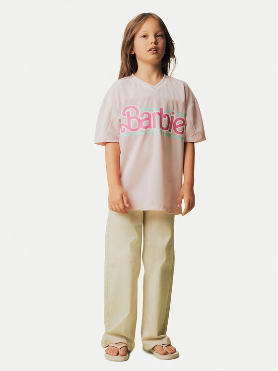 NAME IT Тишърт Barbie 13243113 Розов Relaxed Fit за Момичета цена