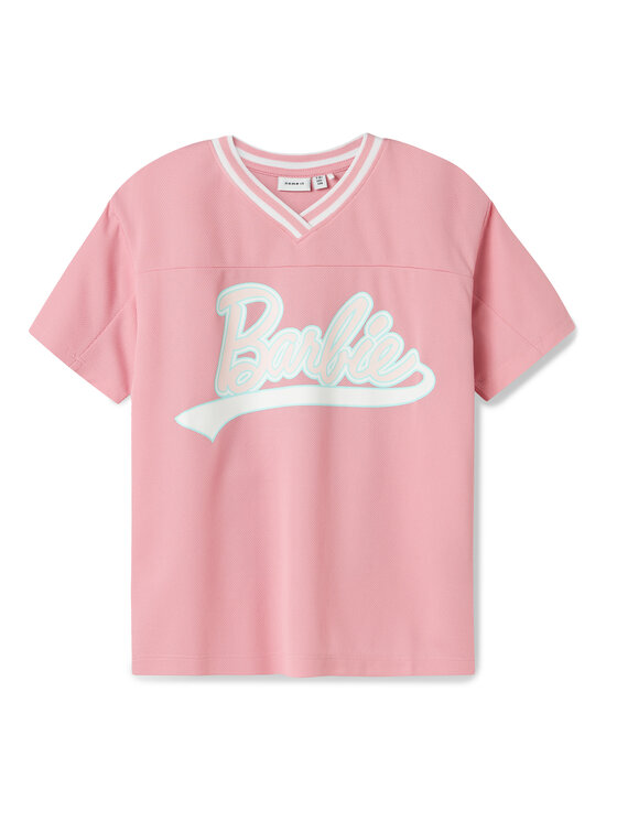 NAME IT Тишърт Barbie 13243113 Розов Relaxed Fit за Момичета цена