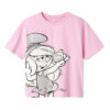 NAME IT Тишърт Fleur Smurfs 13241788 Розов Regular Fit за Момичета цена