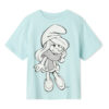 NAME IT Тишърт Fleur Smurfs 13241788 Син Regular Fit цвят на ниска цена