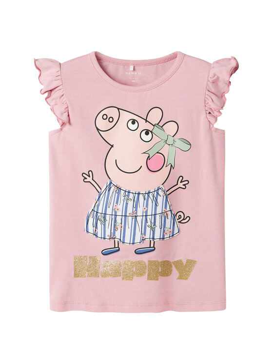 NAME IT топ Peppa 13242959 Розов Regular Fit за Момичета цена