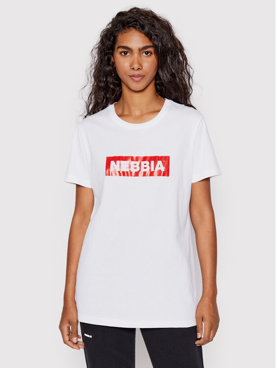 NEBBIA Тишърт 592 Бял Regular Fit за Жени цена