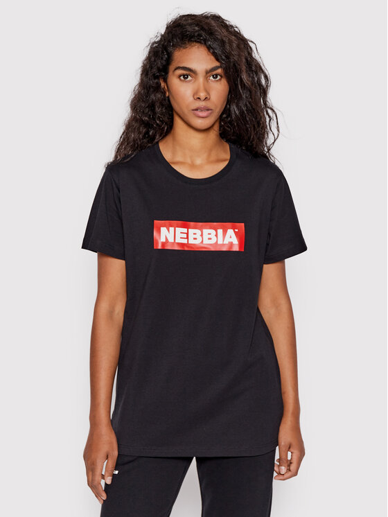 NEBBIA Тишърт 592 Черен Regular Fit за Жени цена