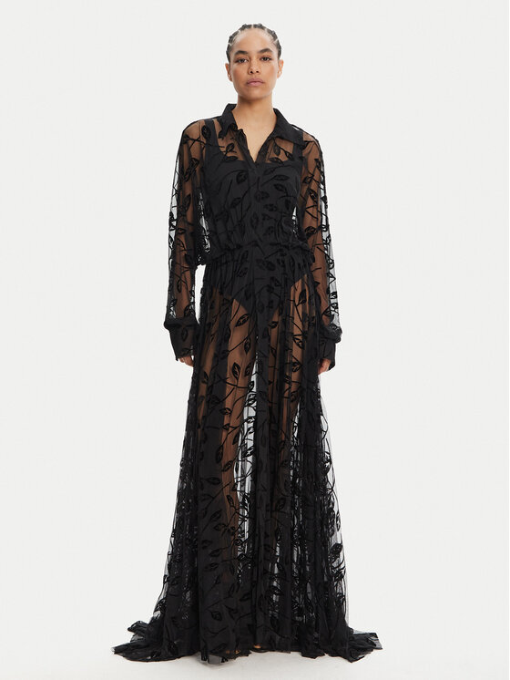 NORMA KAMALI Кимоно ST4243BVA70556 Черен Relaxed Fit за Жени цена