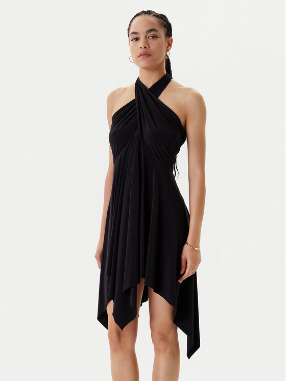NORMA KAMALI Коктейлна рокля KK1253PL213001 Черен Slim Fit за Жени цена