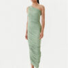 NORMA KAMALI Коктейлна рокля KK1253PL287835 Зелен Slim Fit за Жени цена