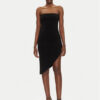 NORMA KAMALI Коктейлна рокля KK4223PL949001 Черен Slim Fit за Жени цена